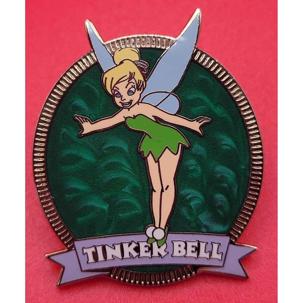 Disney Princess Pearl Ovals Swirl Collection Tinker Bell 2003 Pixie Tink Pin